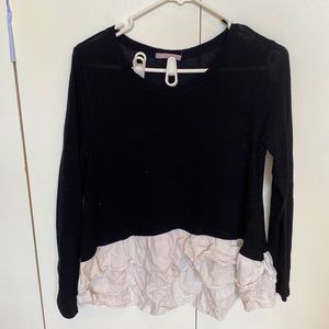 Lelis knit shirt long sleeve top in size small
